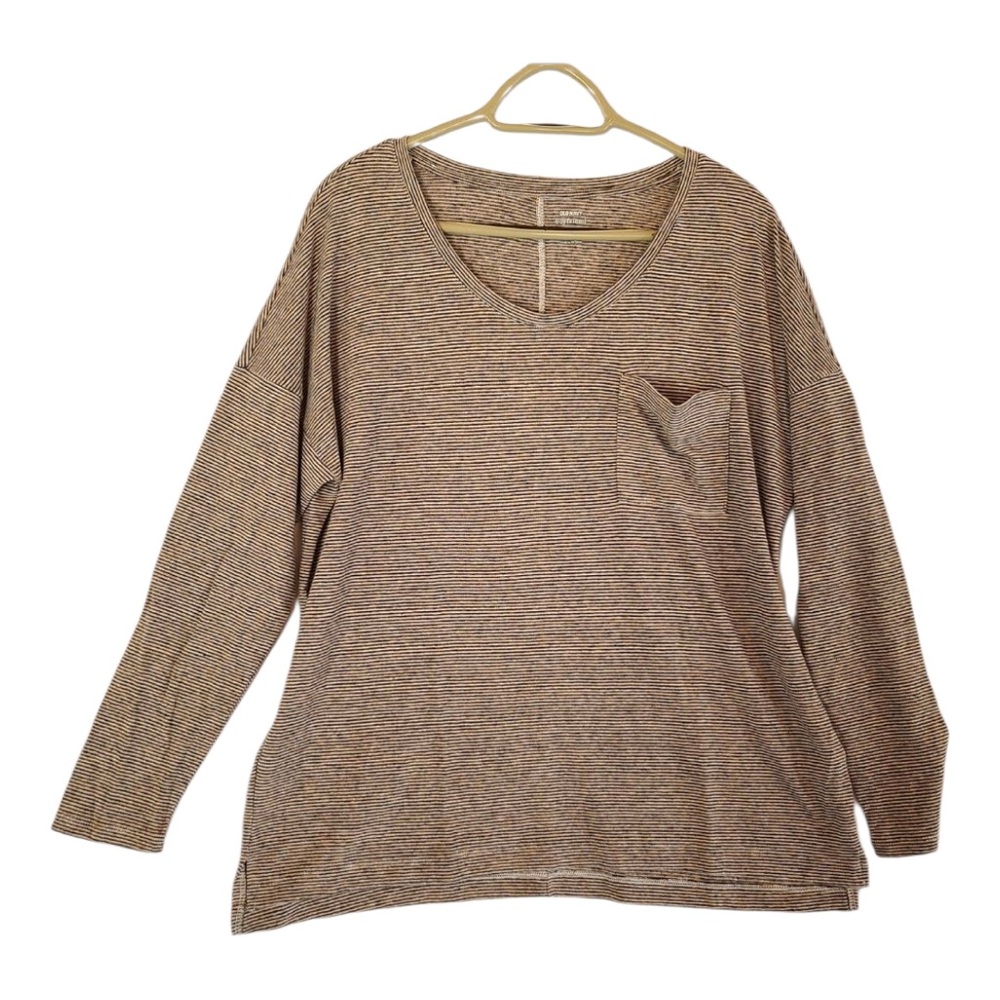 Old Navy Women's Long Sleeve Striped Top-Boyfriend XL